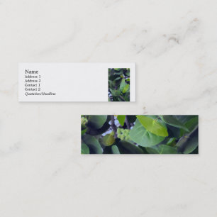 Sculptural Leaves Mini Business Card