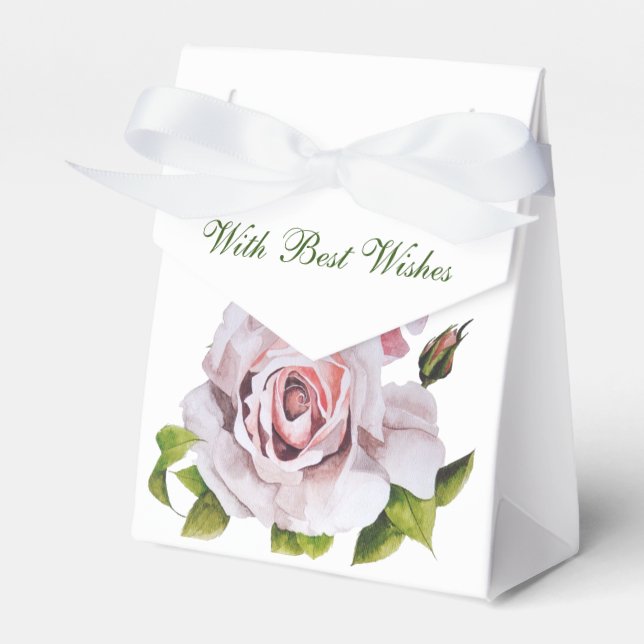 Sculptural Roses on a Favour Box (Front Side)