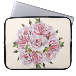 Sculptural Roses on a Laptop Sleeve - (I)