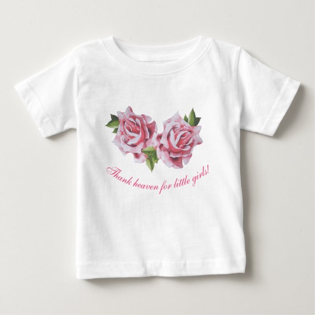 Sculptural Roses on a Toddler's T-Shirt (Front)