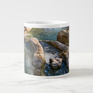 Sculpture Falls 4 Barton Creek in Austin Texas Large Coffee Mug