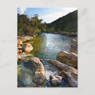 Sculpture Falls 4 Barton Creek in Austin Texas Postcard