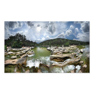 Sculpture Falls 5 - Barton Creek in Austin Texas Photo Print