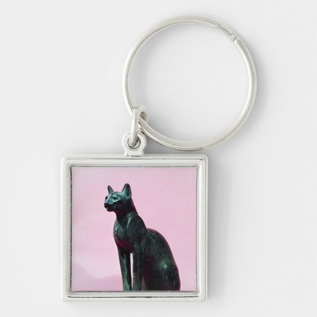 Sculpture of a cat, Late Period Key Ring (Front)