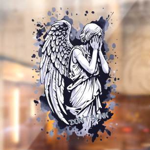 Sculpture of a Weeping Angel - with Splashes 1