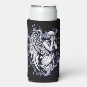 Sculpture of a Weeping Angel  - with Splashes 1 Seltzer Can Cooler