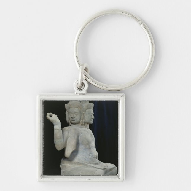 Sculpture of Brahma with four faces Key Ring (Front)