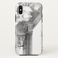 Sculpture of Burgscheidungen castle Pencil Art