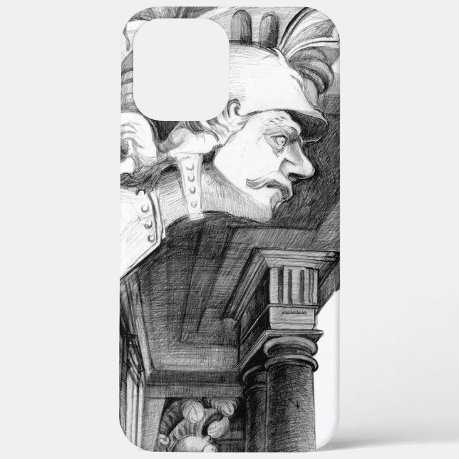 Sculpture of castle Pencil Art Case-Mate iPhone Case (Back)