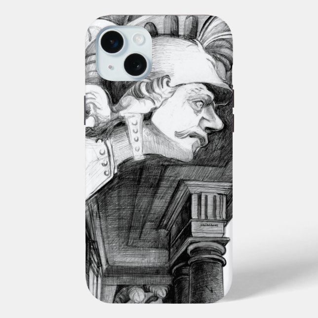 Sculpture of  castle  Pencil Art  Case-Mate iPhone Case (Back)
