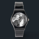 Sculpture of castle  Pencil Art Watch<br><div class="desc"> Pencil Black White drawing.Original Graphite Pencil Drawing.Artist by Zolotareva. Based on the castle BurgScheidungen. </div>