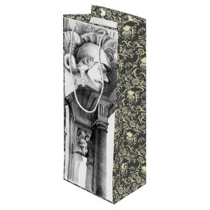 Sculpture of  castle  Pencil Art  Wine Gift Bag