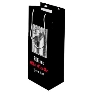 Sculpture of castle Pencil Art  Wine Gift Bag