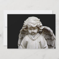 Sculpture of Cupid Angel, Memorial, Condolence
