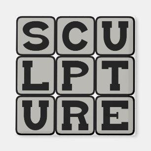 Sculpture, Physical Art Form Magnet