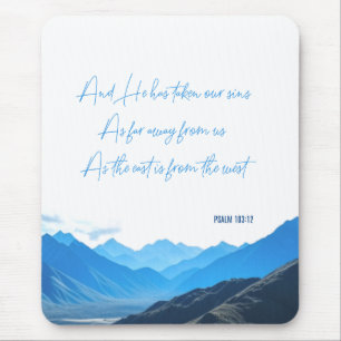 Sculpture Psalm103:12 Mouse Pad