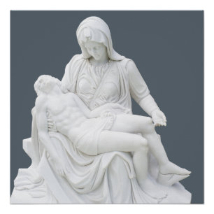 Sculptured Pieta Poster
