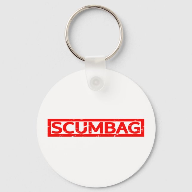 Scumbag Stamp Key Ring (Front)