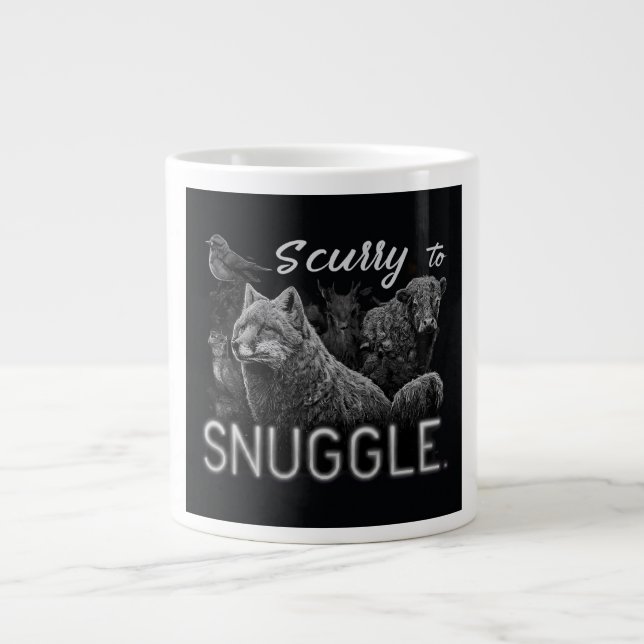 Scurry to Snuggle Large Coffee Mug (Front)