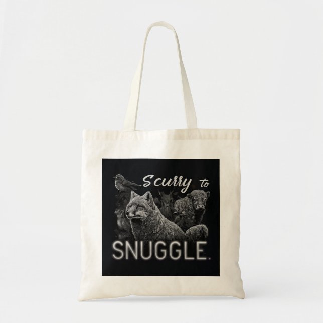 Scurry to Snuggle Tote Bag (Front)