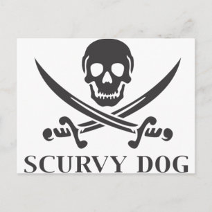 Scurvy Dog Postcard