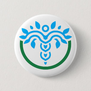 SCWELL Button. Emblem = no handshaking 6 Cm Round Badge