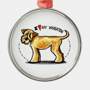 SCWT Wheaten Terrier Lover Metal Tree Decoration