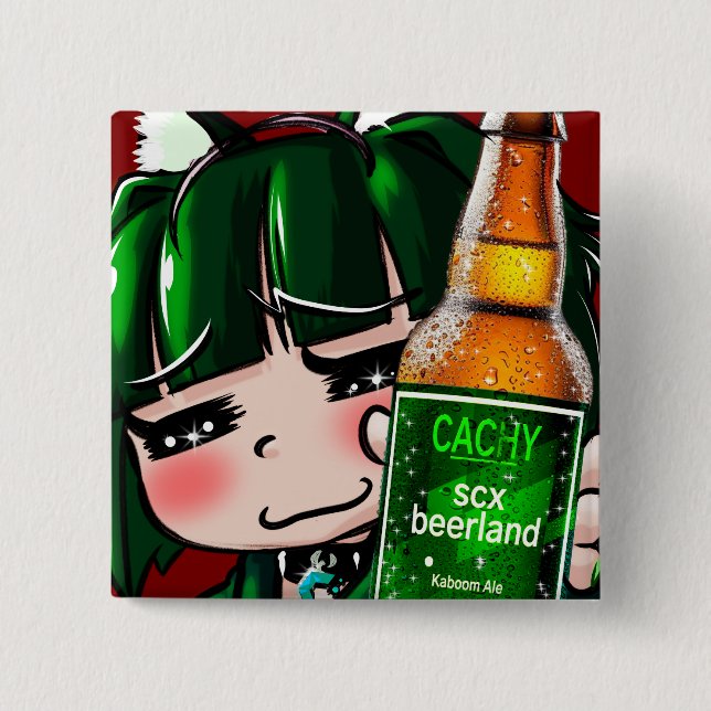scx_beerland 15 cm square badge (Front)