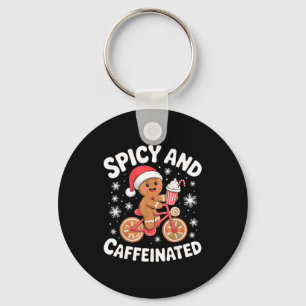 Scy And Caffeinated Gingerbread Funny Coffee Chris Key Ring