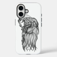Scythe man - The Death black and white Design