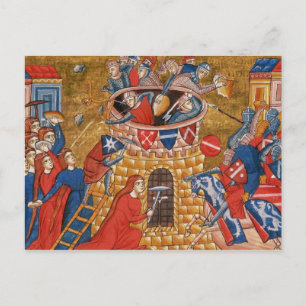 Scythian women besieging their enemies postcard