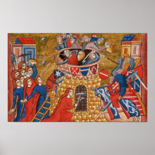 Scythian women besieging their enemies poster