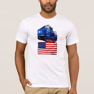 SD-40 Matching U.S. Flag T-Shirt