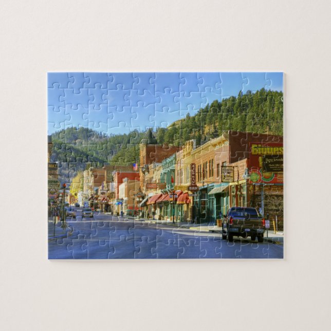 SD, Deadwood, Historic Gold Mining town Jigsaw Puzzle (Horizontal)