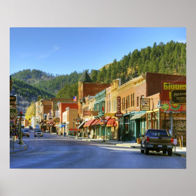 SD, Deadwood, Historic Gold Mining town Poster (Front)