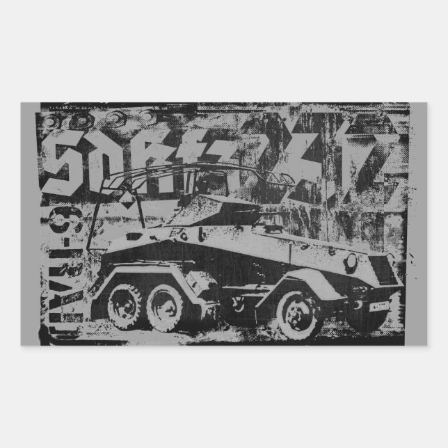 Sd.Kfz. 232 (6-Rad) Rectangle Stickers (Front)