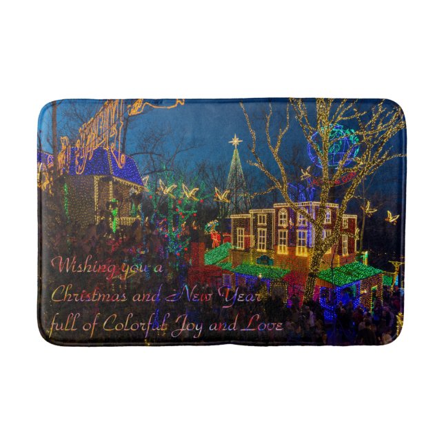 SDC Christmas Midtown Greetings Bath Mat (Front)