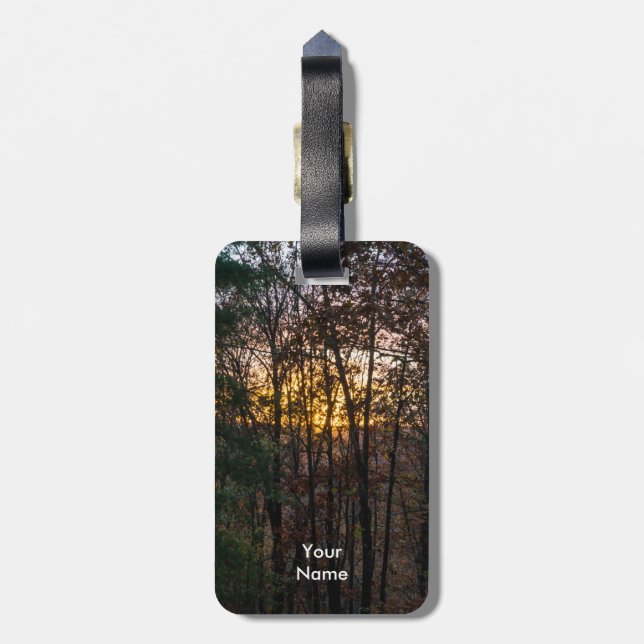 SDC Woody Sunset Luggage Tag (Back Vertical)