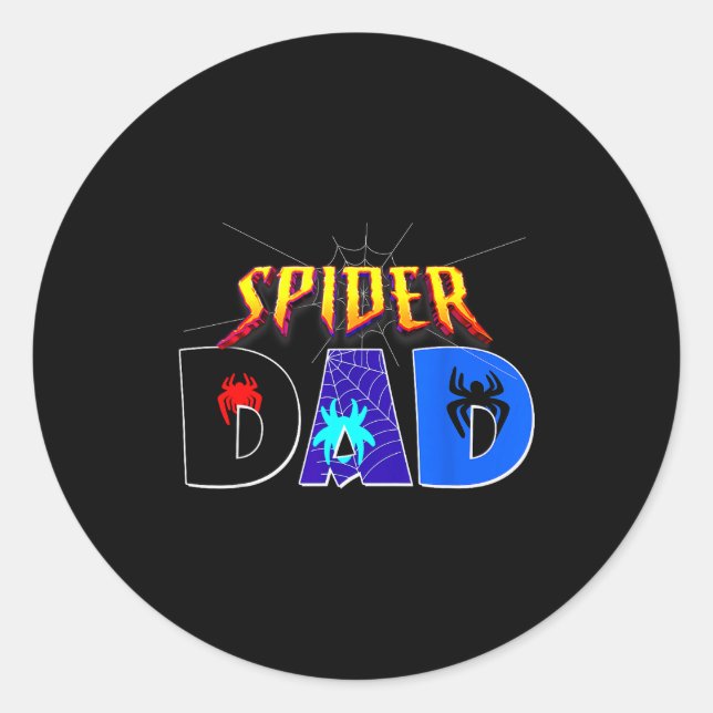 Sder Dad Shirt Birthday Fathers Day Halloween Cost Classic Round Sticker (Front)