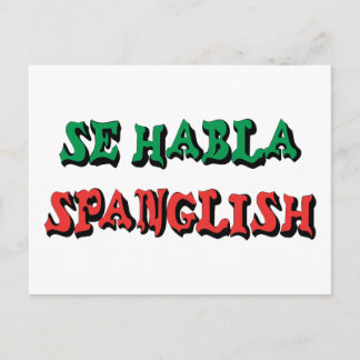 Se Habla Spanglish Postcard