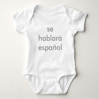 se hablar espaol baby bodysuit