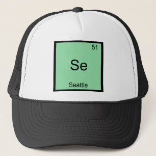 Se - Seattle City Chemistry Element Symbol T-Shirt Trucker Hat