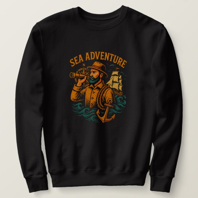 Sea Adventure Unisex Crew Neck Sweatshirt (Design Front)