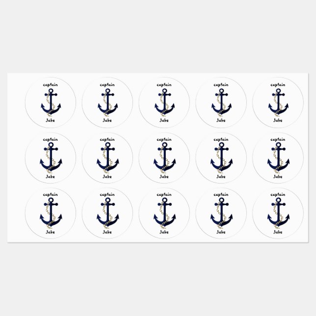 Sea anchor, chain, personalised (Sheet)