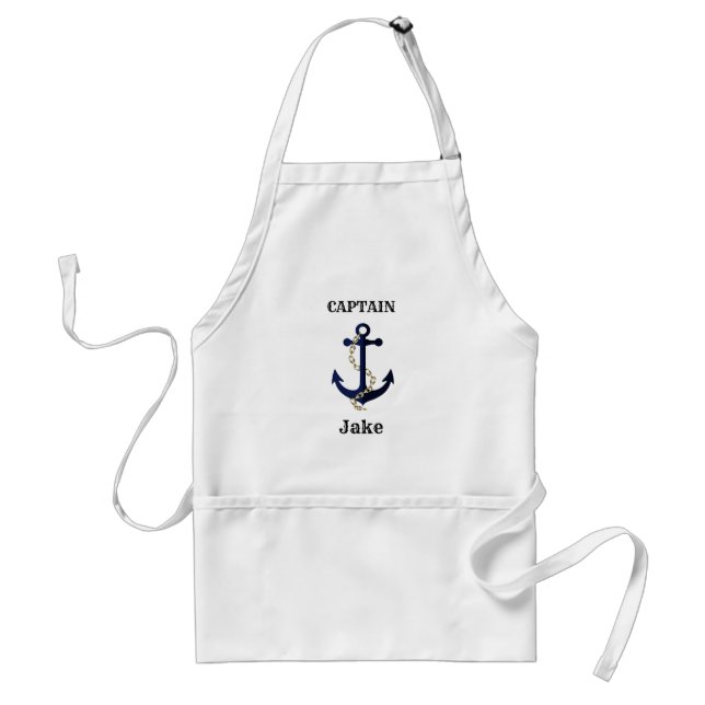 Sea anchor, chain, personalised standard apron (Front)