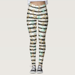 Sea Anchor Pattern Leggings