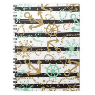 Sea Anchor Pattern Notebook