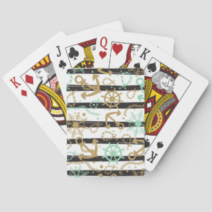 Sea Anchor Pattern Playing Cards