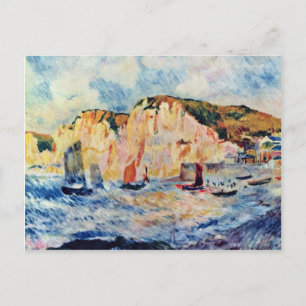 Sea And Cliffs By Pierre-Auguste Renoir Postcard