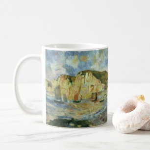 Sea and Cliffs by Pierre Renoir, Vintage Fine Art Coffee Mug